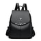Elegant PU Leather Women Backpack Stylish Travel School Shoulder Bag 0