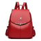 Elegant PU Leather Women Backpack Stylish Travel School Shoulder Bag 4