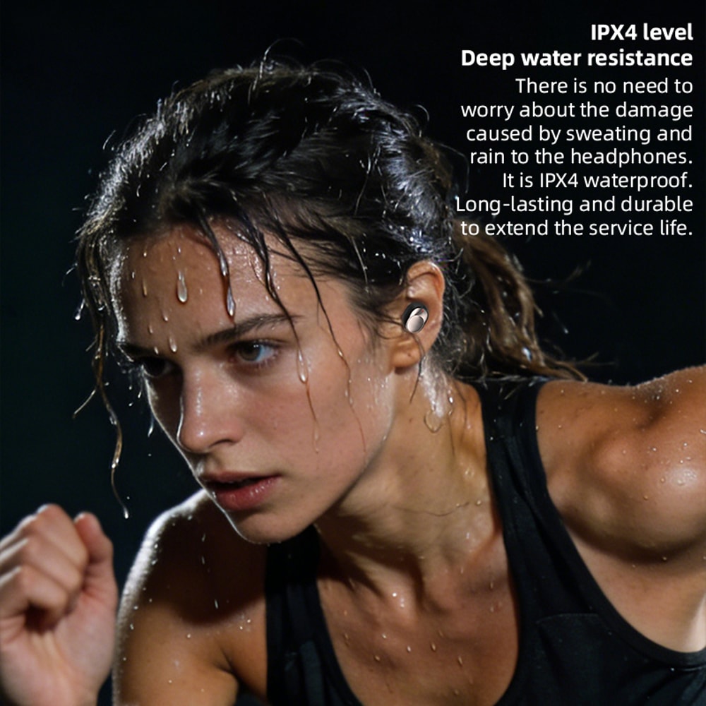 Wireless Bluetooth Earbuds with LED Display Case, HiFi Stereo TWS In-Ear Headphones