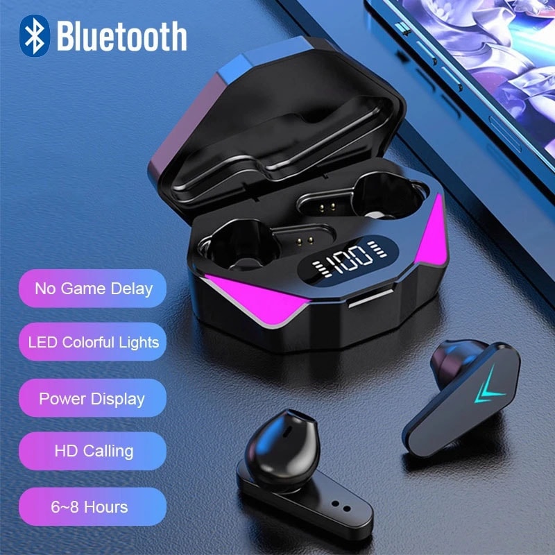 TWS Wireless Gaming Earbuds Low Latency Bluetooth Earphones with Mic