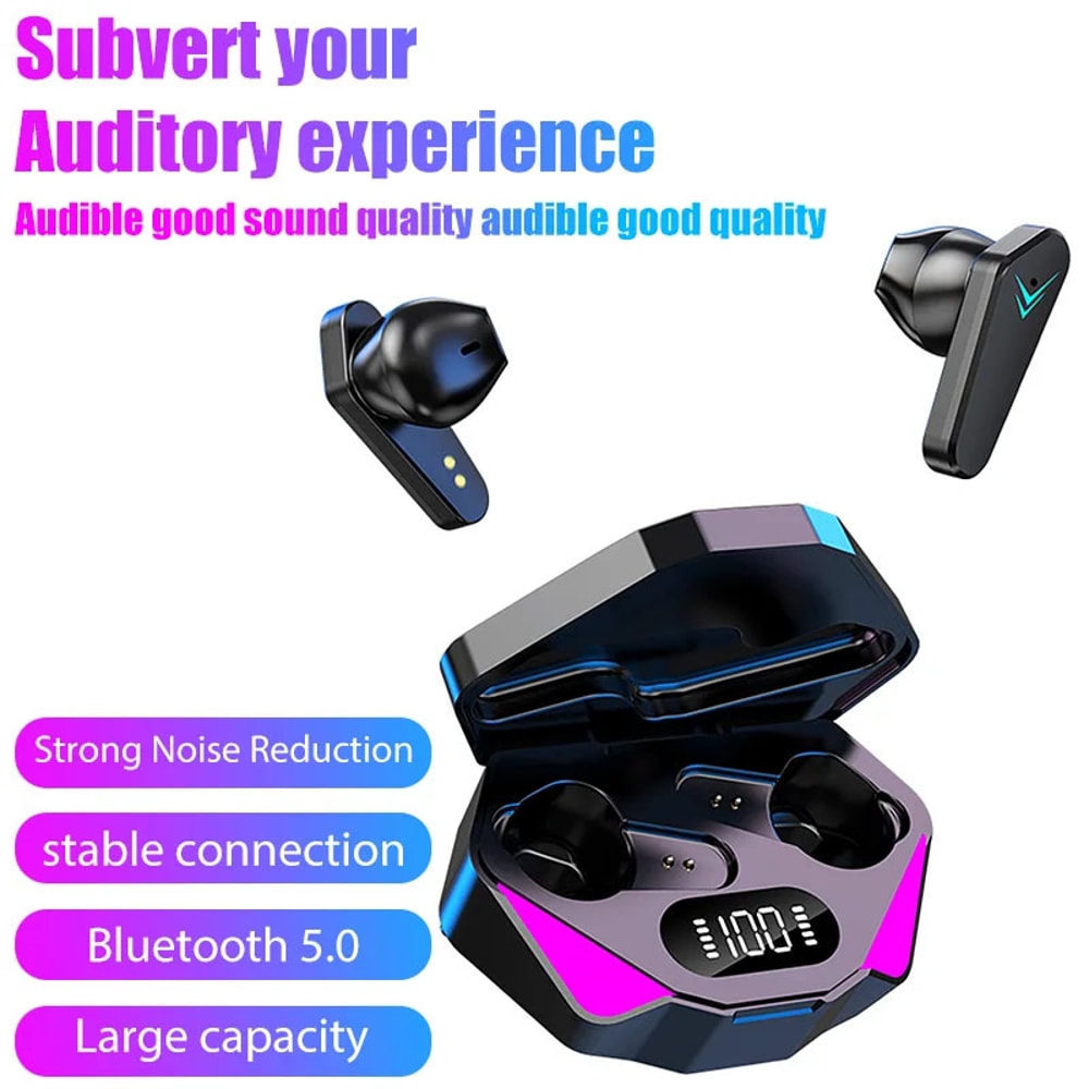 TWS Wireless Gaming Earbuds Low Latency Bluetooth Earphones with Mic
