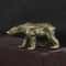 Vintage Copper Polar Bear Figurine Mini Desk Decor Collectible Animal Ornament 0