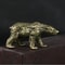 Vintage Copper Polar Bear Figurine Mini Desk Decor Collectible Animal Ornament 1