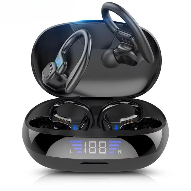 SportFit Pro Wireless Earbuds With LED Display Noise Cancelling Mic 1