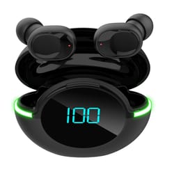 smart touch wireless earbuds with led battery display & one-step pairing for iphone android
