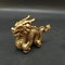 Vintage Brass Dragon Statue Chinese Feng Shui Dragon Decor Sculpture