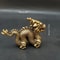 Vintage Brass Dragon Statue Chinese Feng Shui Dragon Decor Sculpture