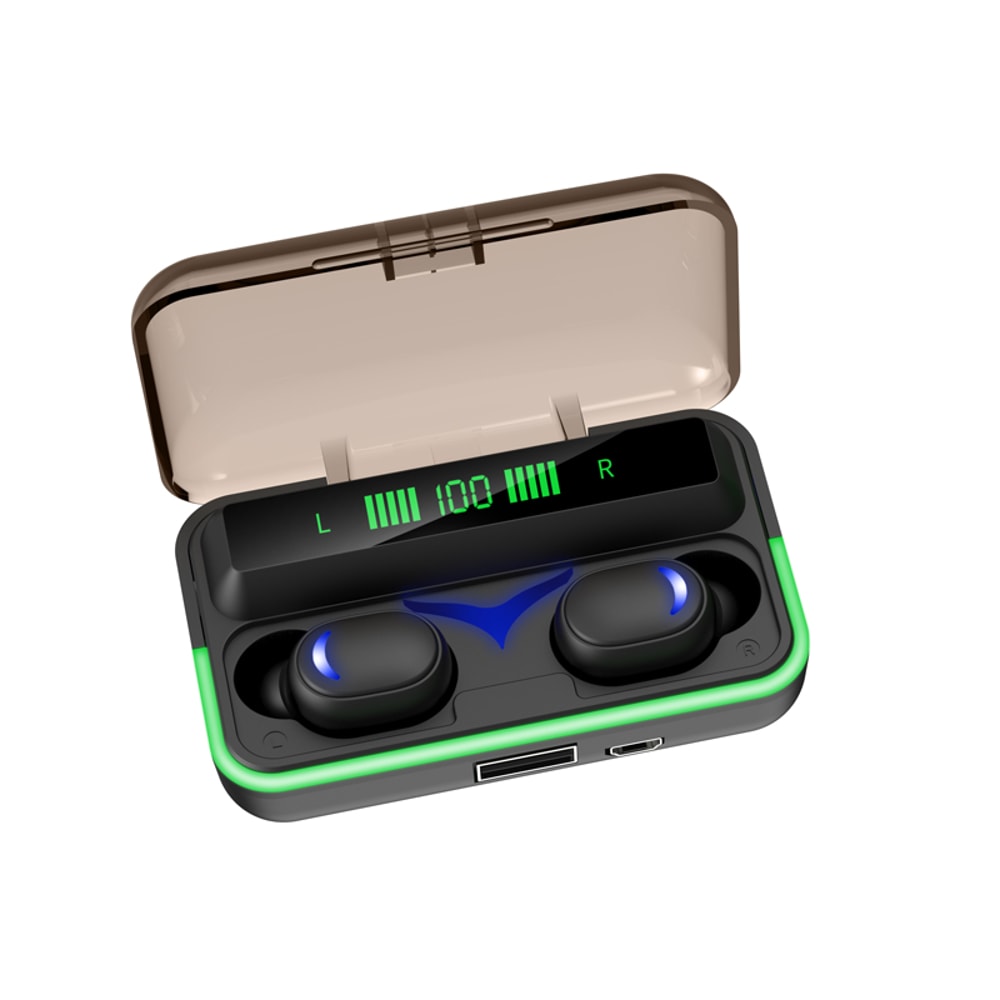 Flip Cover Wireless Bluetooth Earbuds With Charging Case And Touch Control Stereo Sound 2