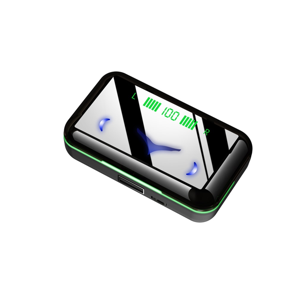 Flip Cover Wireless Bluetooth Earbuds With Charging Case And Touch Control Stereo Sound 3