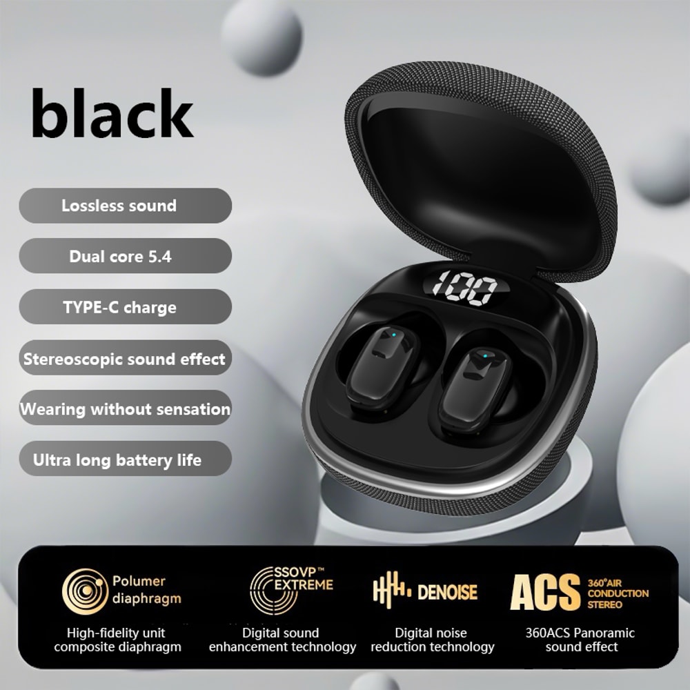 Smart TWS Wireless Earbuds with Microphone for iPhone Android Bluetooth Earphones