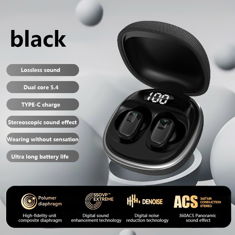 Smart TWS Wireless Earbuds with Microphone for iPhone Android Bluetooth Earphones