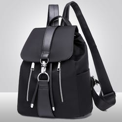 high capacity nylon women backpack stylish travel school bag