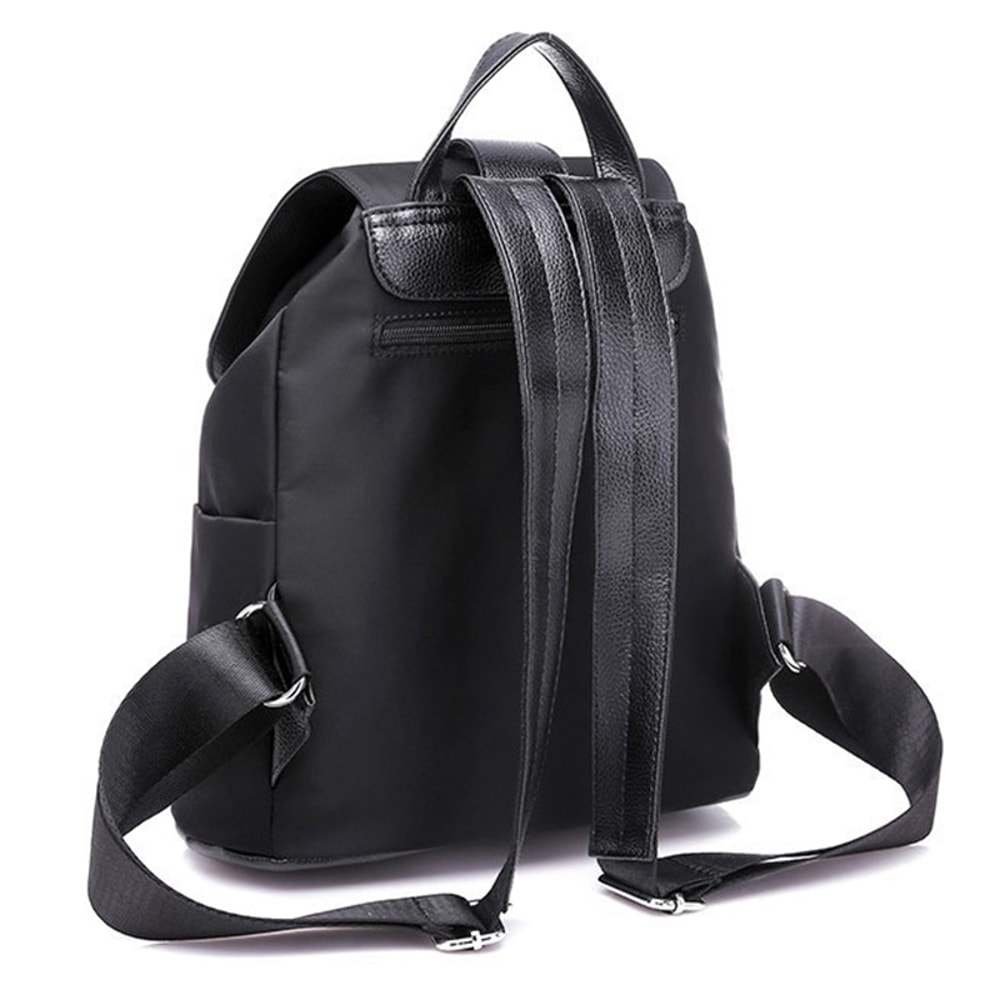 High Capacity Nylon Women Backpack Stylish Travel School Bag