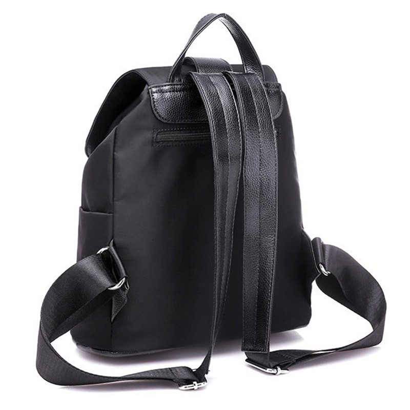 High Capacity Nylon Women Backpack Stylish Travel School Bag