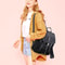 High Capacity Nylon Women Backpack Stylish Travel School Bag