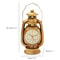Vintage Oil Lamp Alarm Clock Retro Table Clock Night Light Decor 5