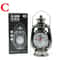 Vintage Oil Lamp Alarm Clock Retro Table Clock Night Light Decor 8