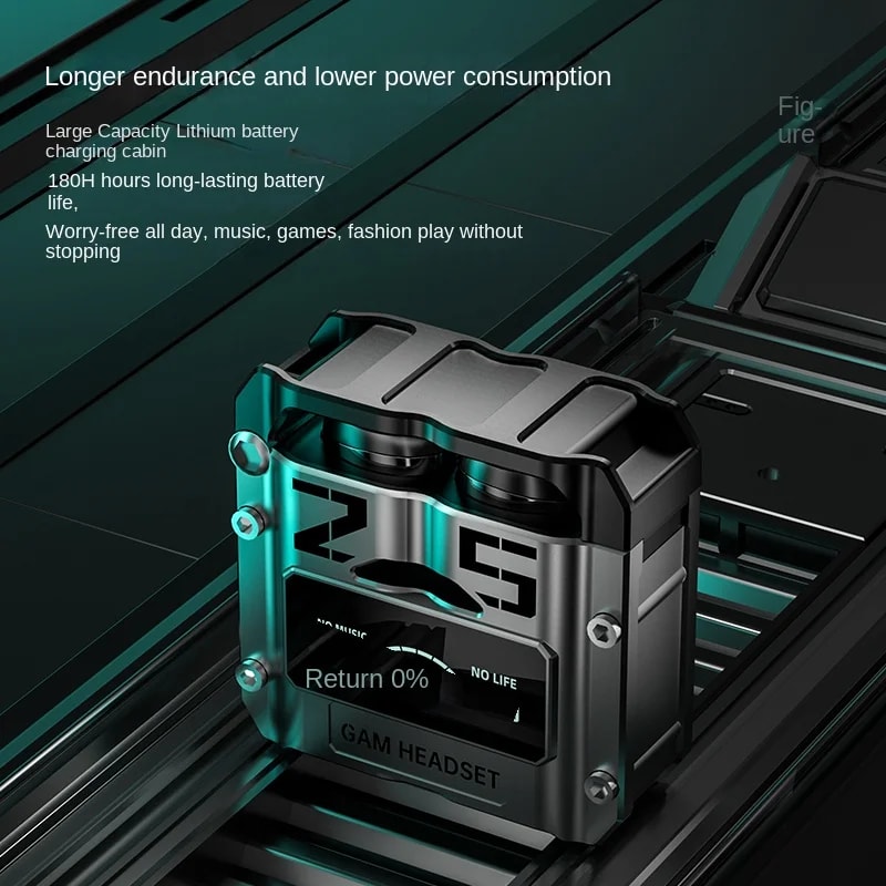 LED Display Wireless Earbuds With Bluetooth Stereo Sound Sports Fit 6