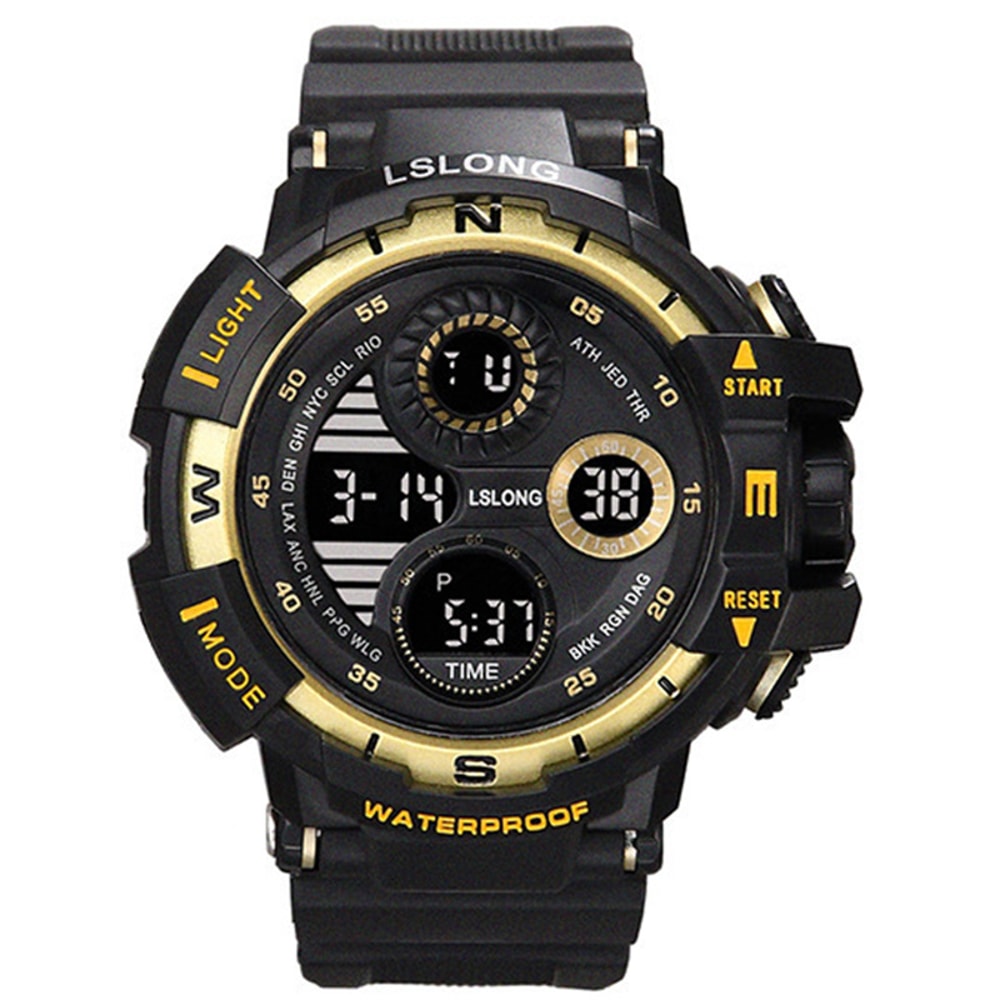 Rugged Military Digital Sports Watch Waterproof LED Chronograph For Men 1