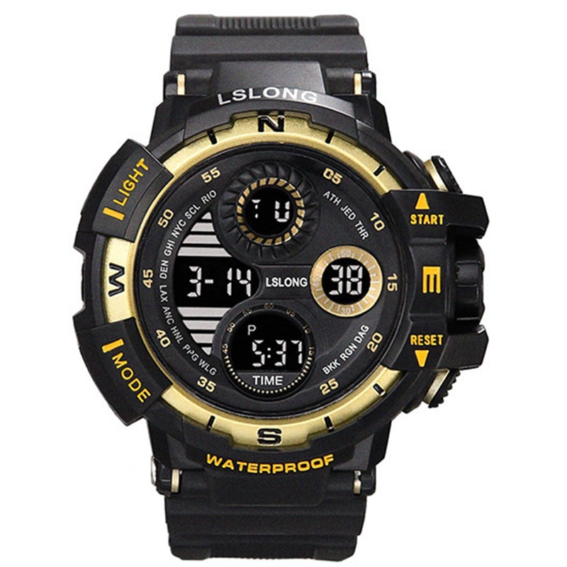 Rugged Military Digital Sports Watch Waterproof LED Chronograph For Men 1