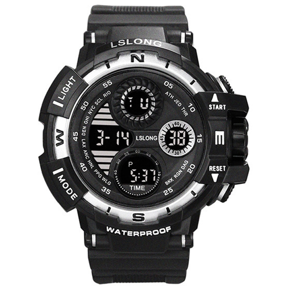 Rugged Military Digital Sports Watch Waterproof LED Chronograph For Men 5