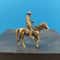 Vintage Brass Horse Figurine Miniature Desk Ornament For Home Car Bonsai Decor 0