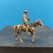 Vintage Brass Horse Figurine Miniature Desk Ornament For Home Car Bonsai Decor 0