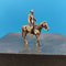 Vintage Brass Horse Figurine Miniature Desk Ornament For Home Car Bonsai Decor 1