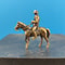 Vintage Brass Horse Figurine Miniature Desk Ornament For Home Car Bonsai Decor 4