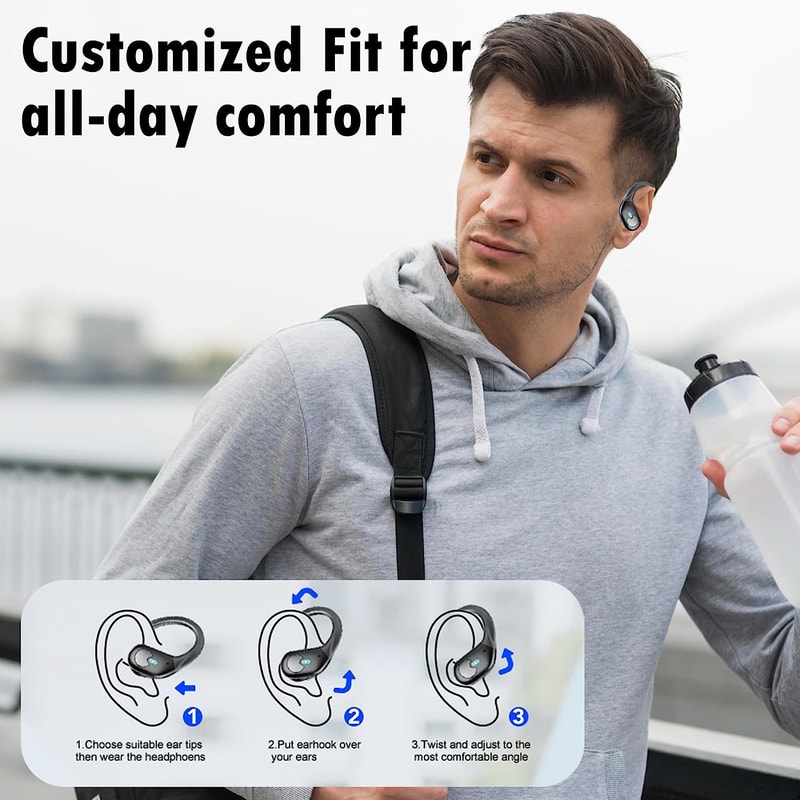 Mini Wireless Bluetooth Earbuds with ENC Mic & Charging Case – TWS Noise Cancelling Earphones