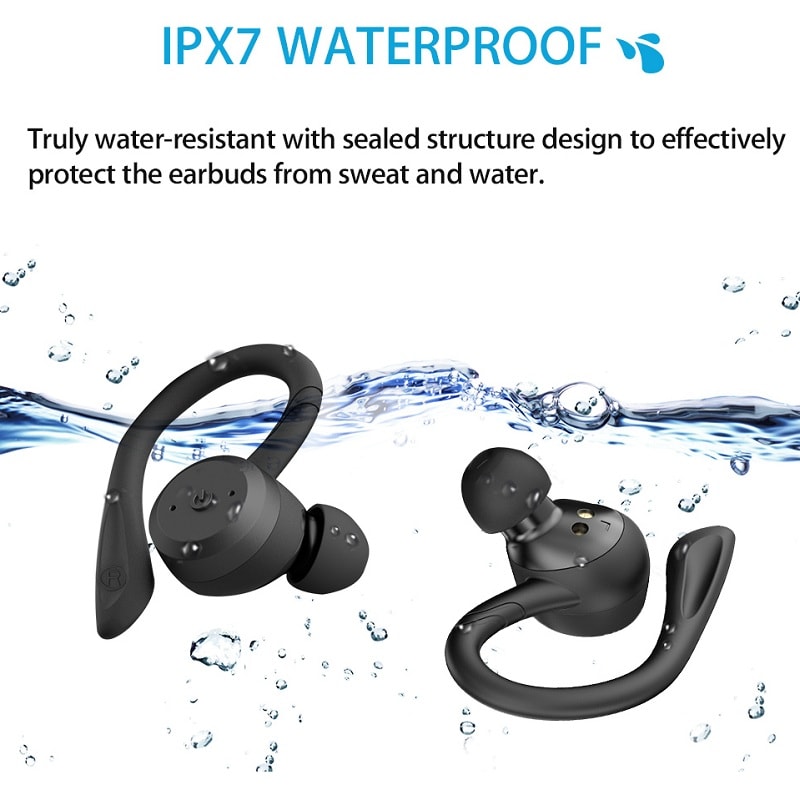 Waterproof Bluetooth Earbuds for Swimming Dual Wear Wireless Sport TWS Headphones