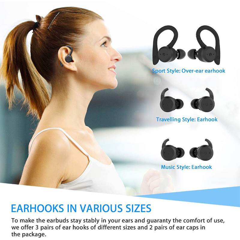Waterproof Bluetooth Earbuds for Swimming Dual Wear Wireless Sport TWS Headphones