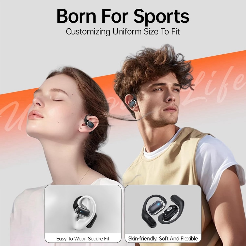 Open Ear Bluetooth Earbuds with HiFi Sound and Touch Control