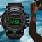 Mens Big Dial LED Digital Sports Watch Waterproof Stopwatch Alarm Fitness Wristwatch 2