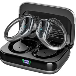 wireless sports earbuds bluetooth hifi bass waterproof noise cancelling headset
