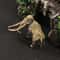 Vintage Brass Woolly Mammoth Figurine Retro Copper Desk Decor Collectible 1