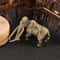 Vintage Brass Woolly Mammoth Figurine Retro Copper Desk Decor Collectible 2