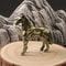 Antique Brass Zodiac Horse Figurine Feng Shui Desk Decor Lucky Chinese Horse Statue Gift 0