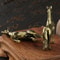 Antique Brass Zodiac Horse Figurine Feng Shui Desk Decor Lucky Chinese Horse Statue Gift 3