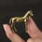 Antique Brass Zodiac Horse Figurine Feng Shui Desk Decor Lucky Chinese Horse Statue Gift 11