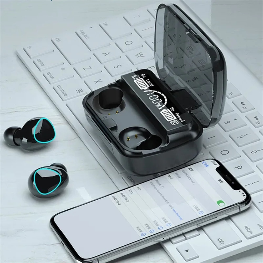 Wireless Bluetooth Earbuds With Noise Cancelling Waterproof Sport Headphones 0