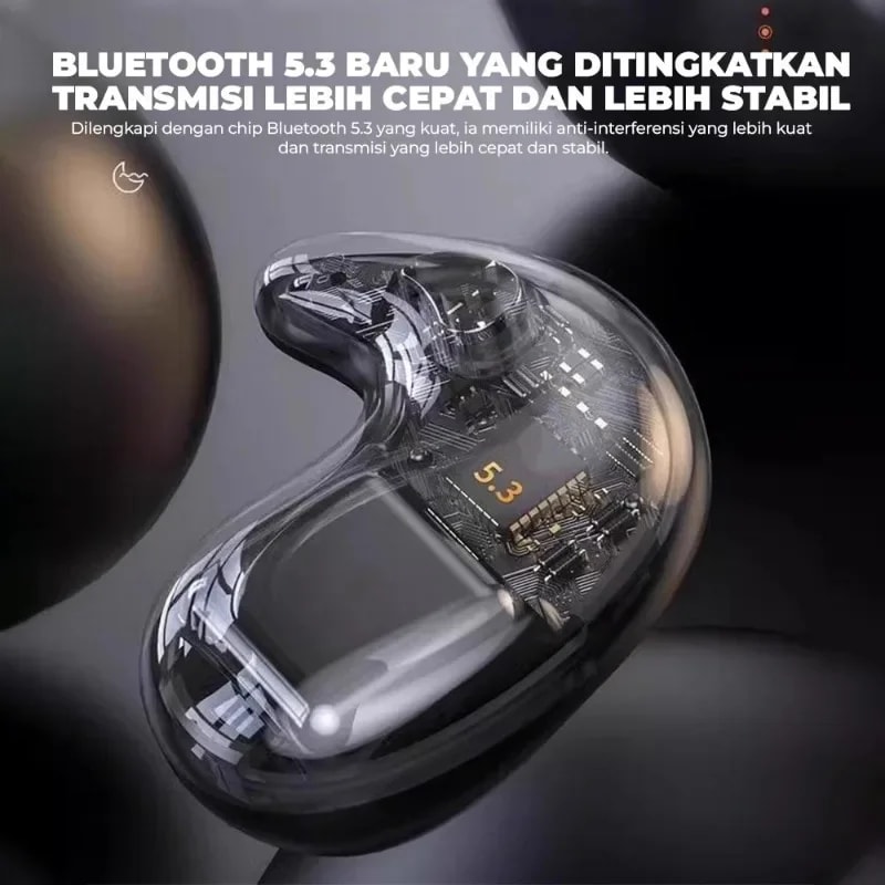 Invisible Sleep Earbuds Mini Bluetooth Earphones With HiFi Sound Power Display 2