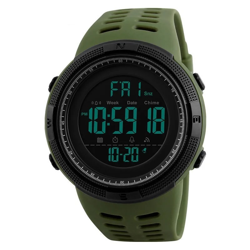 Tactical Digital Sports Watch For Men Waterproof LED Multifunction Military Style Watch 4