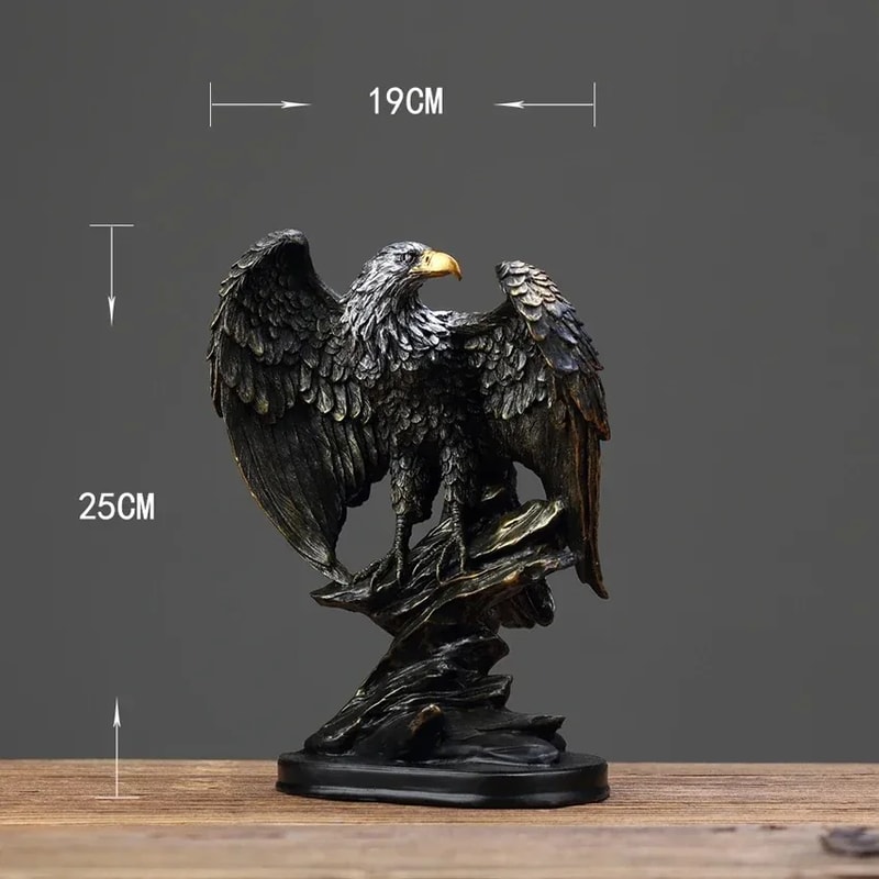 Majestic Eagle Statue Resin Desk Decor For Home Office Symbol Of Power And Freedom 2