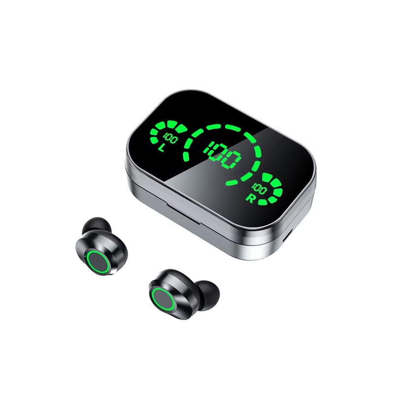 Wireless Bluetooth Headphones With Dual Ear Stereo Battery Display 0