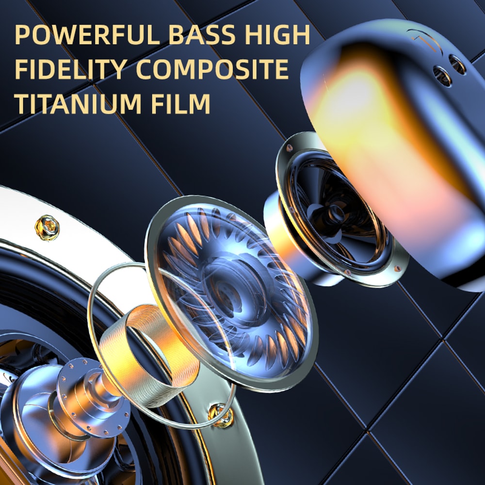 Premium Wireless Earbuds HIFI Sound Bluetooth Headphones For Sports 4