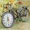 Vintage Retro Bicycle Alarm Clock Creative Arabic Numeral Home Decor