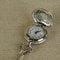 Vintage Floral Pocket Watch Necklace for Women Quartz Pendant Timepiece