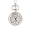 Vintage Floral Pocket Watch Necklace for Women Quartz Pendant Timepiece