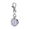 Vintage Stainless Steel Pocket Watch Keychain Cute Quartz Mini Timepiece Gift 0